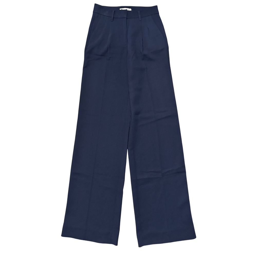 American Tall Pleated Wide Leg Dress Pants NAVY 8 XT
